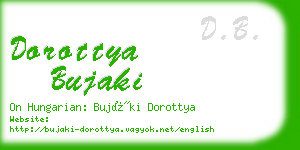 dorottya bujaki business card